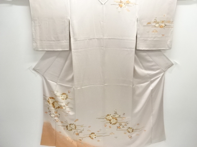 三つ扇模様刺繍訪問着